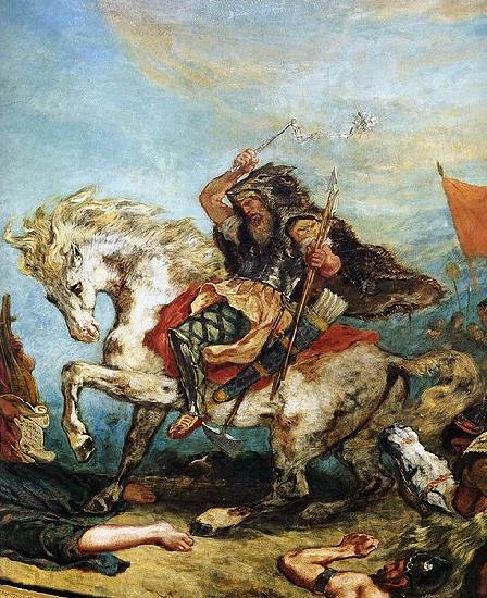 Eugene Delacroix Victor Delacroix Attila fragment